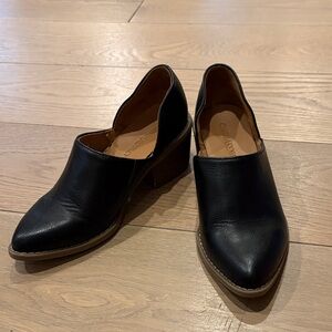 Black Leather Women's Shoes